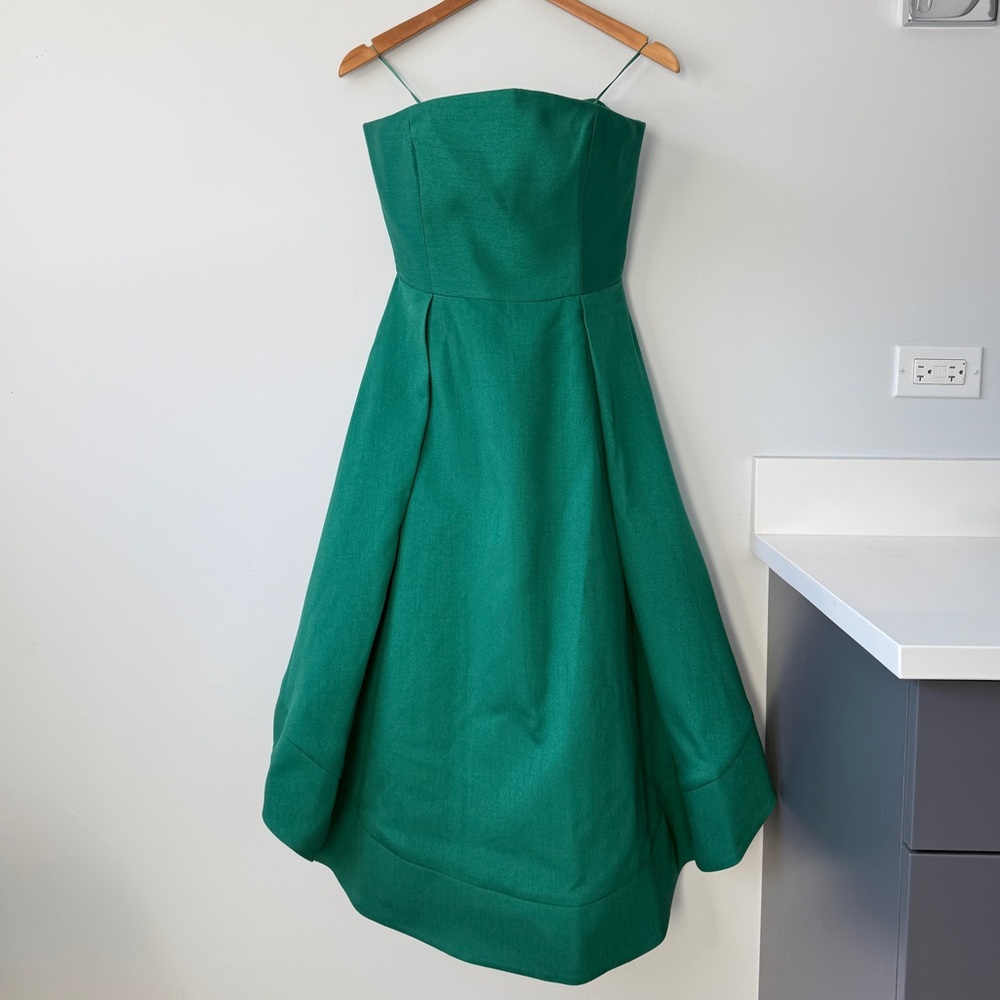 NWT C/MEO COLLECTIVE Making Waves Strapless Dress | Sz L - Picture 3 of 13